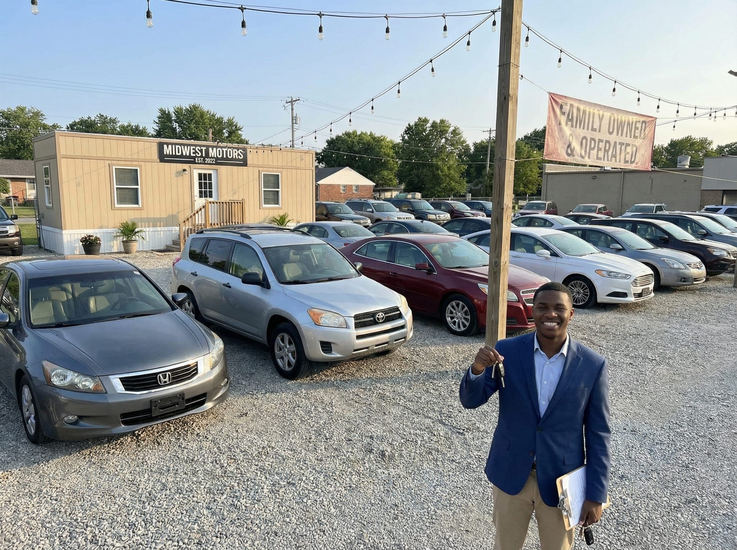 Small bootstrapped car dealership