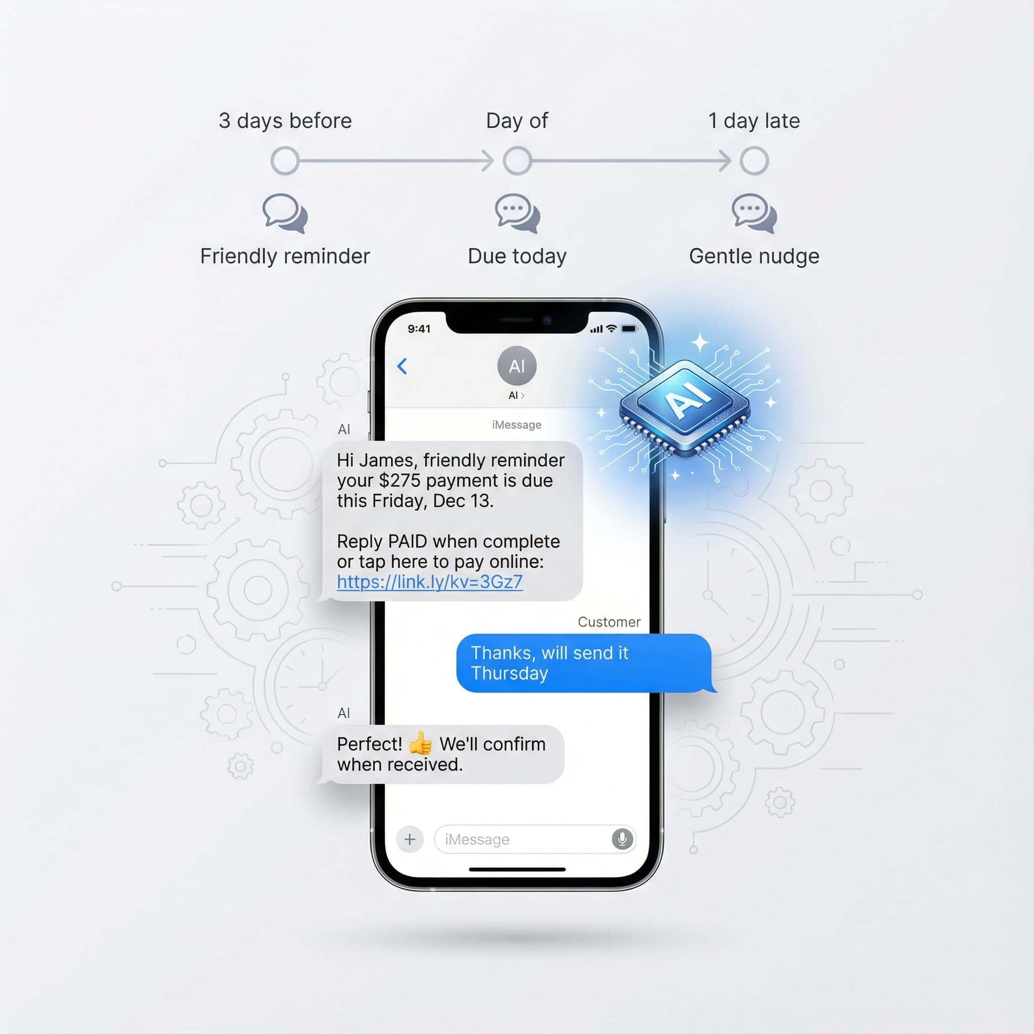 2. AI Sends Smart Reminders