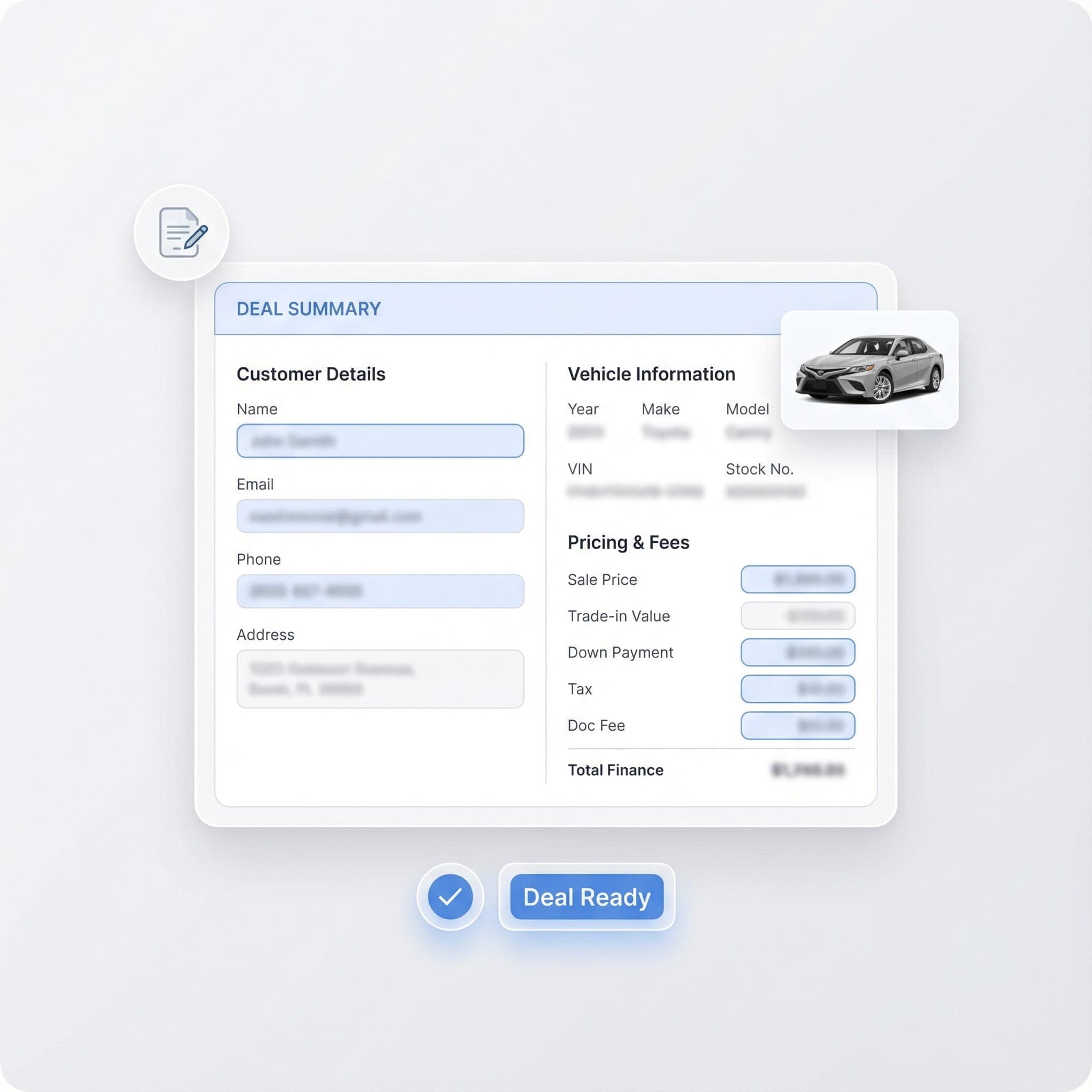 1. Complete the Deal