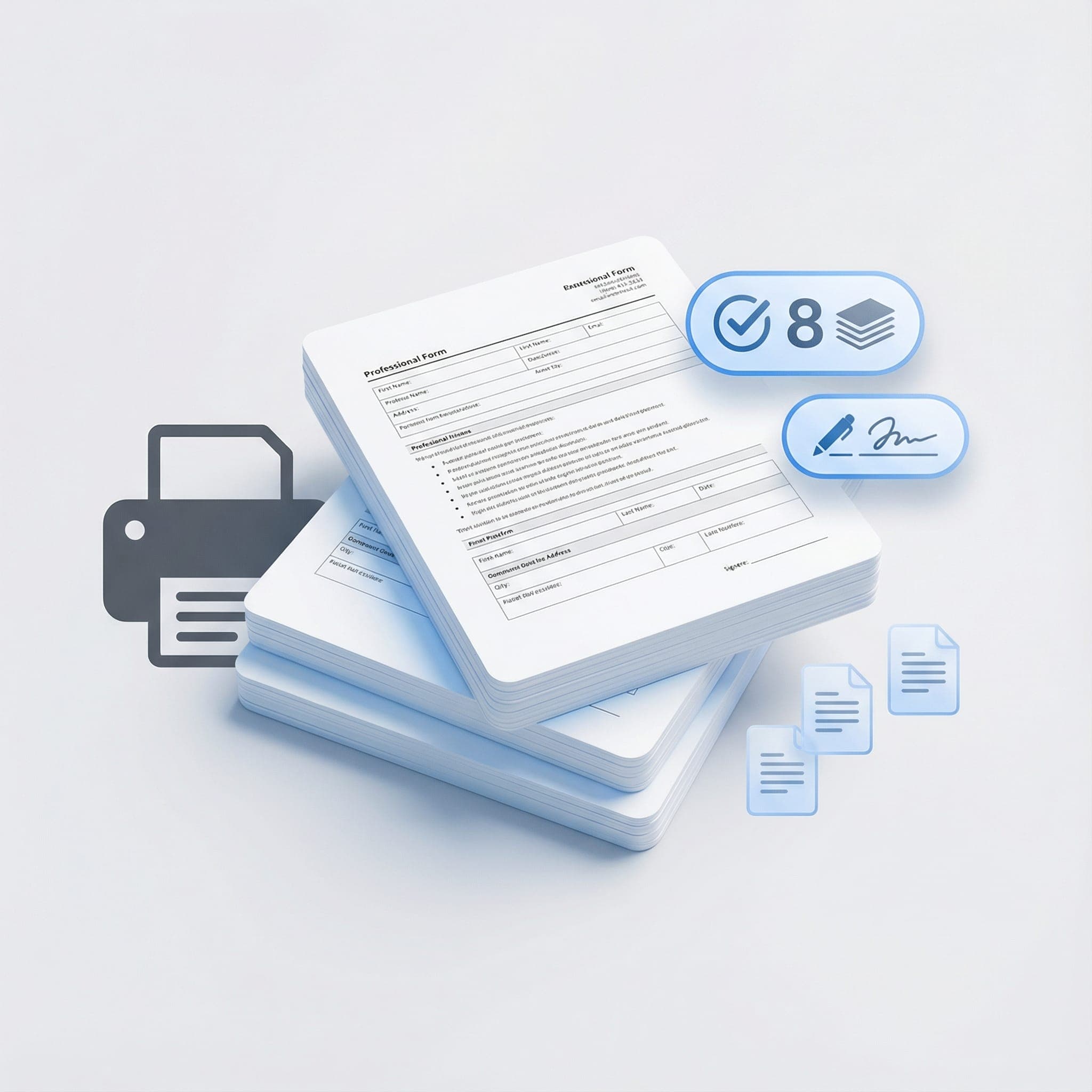 3. Print Professional Paperwork