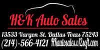 H & K Auto Sales logo