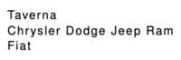 Taverna Chrysler Dodge Jeep Ram Fiat logo
