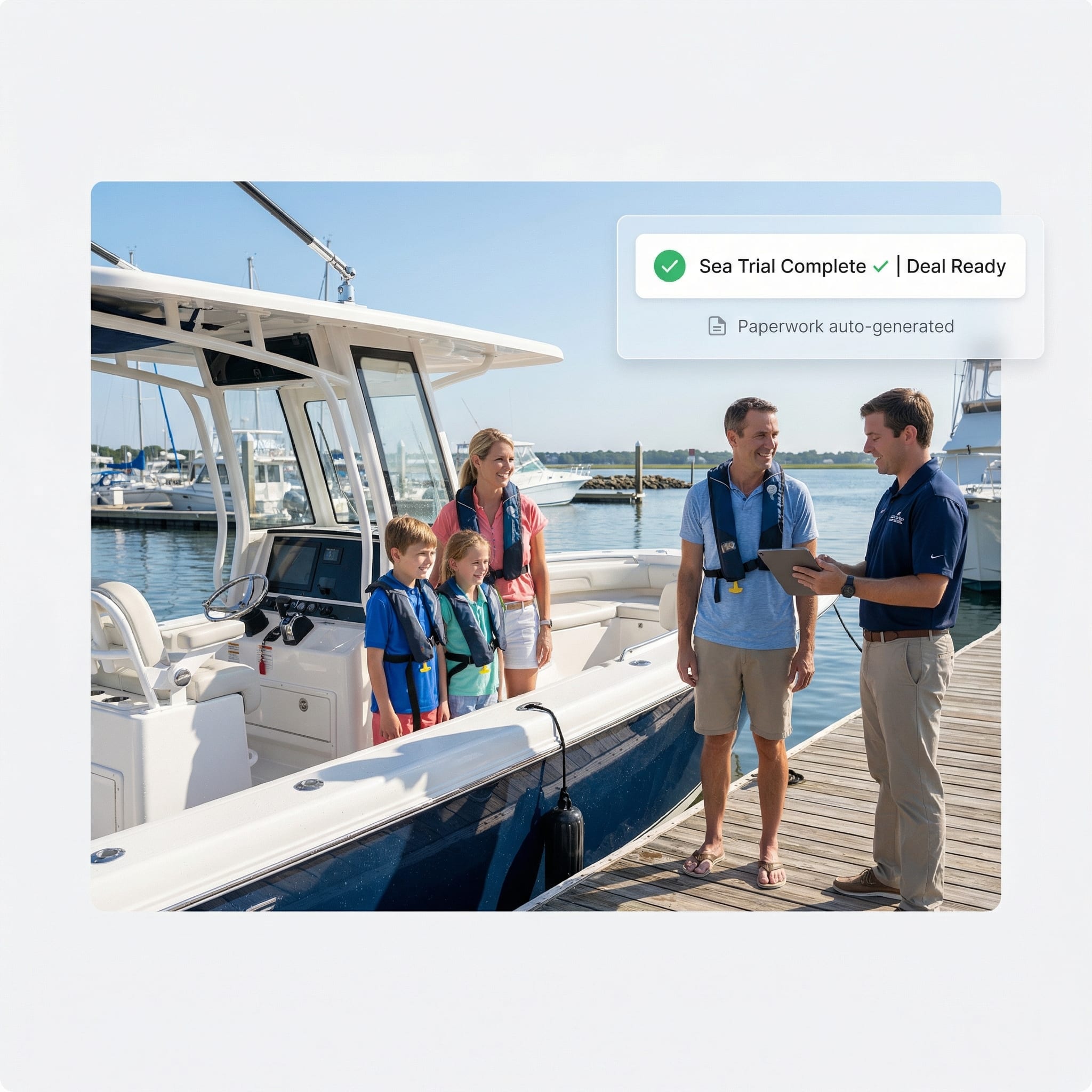 Afternoon: Sea trial scheduled