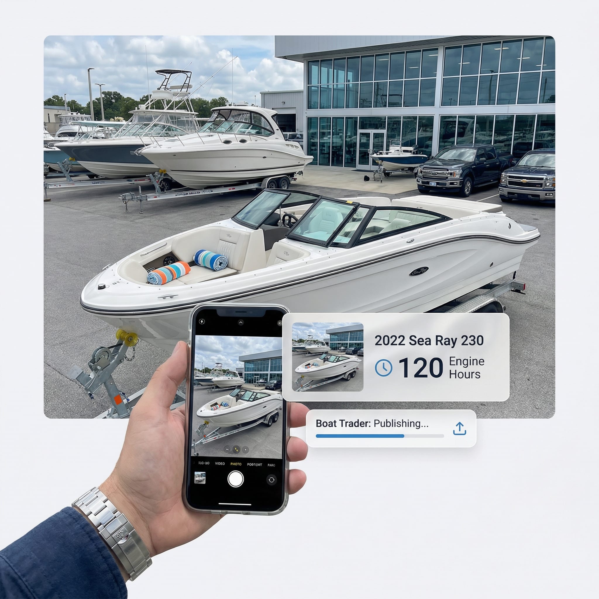 Mid-morning: List a new boat